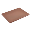 18 x 12 x 0.5" Poly Cutting Boards - Brown