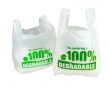 Degradable EcoWhite JUMBO Vest Carrier 13 x 19 x 23"