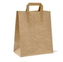 245 x 390 x 310mm / 10 x 15.5 x 12inch Large Brown Kraft Carrier Bags