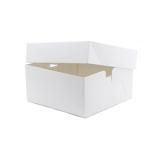 8 x 8 x 4inch Flat Packed White Cake Boxes
