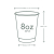 Product Dimensions for 8oz Vegware Cup Product Dimensions for 8oz Vegware Cup