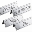 Tea Table Sign Stainless Steel