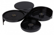 Glass Rimmer 3 Tier Black