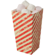 SMALL Popcorn Carton - 850ml Red/White Stripe box500