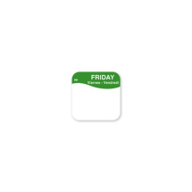 DissolveMark® 19mm Day Labels - Friday (Green)