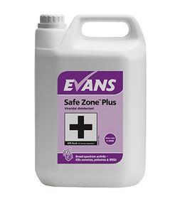 Evans Safe Zone Plus Viricidal Disinfectant (5L)