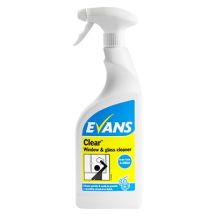 Evans Clear Glass & Stainless Steel Cleaner (750ml)