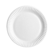 9" / 23cm Uncoated Snack Paper Plates