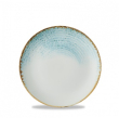 Homespun Accents Aquamarine Evolve Coupe Plate 6.5"