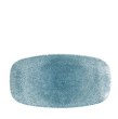 Raku Topaz Blue Chefs Oblong Plate 11 3/4X6" Box 12