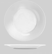 Churchill 12inch / 30.5cm Art de Cuisine Porcelain White Broad Rim Plate