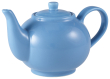 Genware Porcelain Blue Teapot45cl/15.75oz