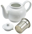 Genware Porcelain Teapot with Infuser 45cl/15.75oz