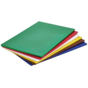 18 x 12 x 0.5" Poly Cutting Boards - Blue