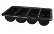 Cutlery Tray/Box 1/1 Black 13" X 21"