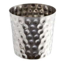 Hammered Stainless Steel Serving Cup 8.5cm