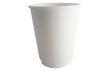 8oz White Smooth Double Wall Cups