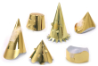 Gold Foil Party HATS Jubilee Adult size box 72