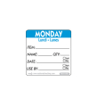 50mm MONDAY Removable Day Label