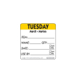 50mm TUESDAY Removable Day Label