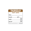 50mm THURSDAY Removable Day Label
