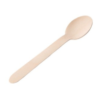 Wooden Disposable Dessert Spoons