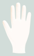 Latex Clear Powdered Gloves - Large