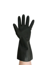 Black Heavy Duty Rubber Gloves - Large