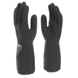 HEAVY DUTY SMALL BLACK RUBBER GLOVE 1pair SIZE 7