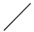 Compostable Smoothie Paper Straw Black-210mm/10mm (250)