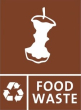 Jantex Slim Bin Label - Food Waste