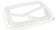 Fastpac Flat Rectangular 3 Compartment Lids