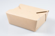 No.1 Brown Kraft Leakproof Containers 110 x 127 x 65mm
